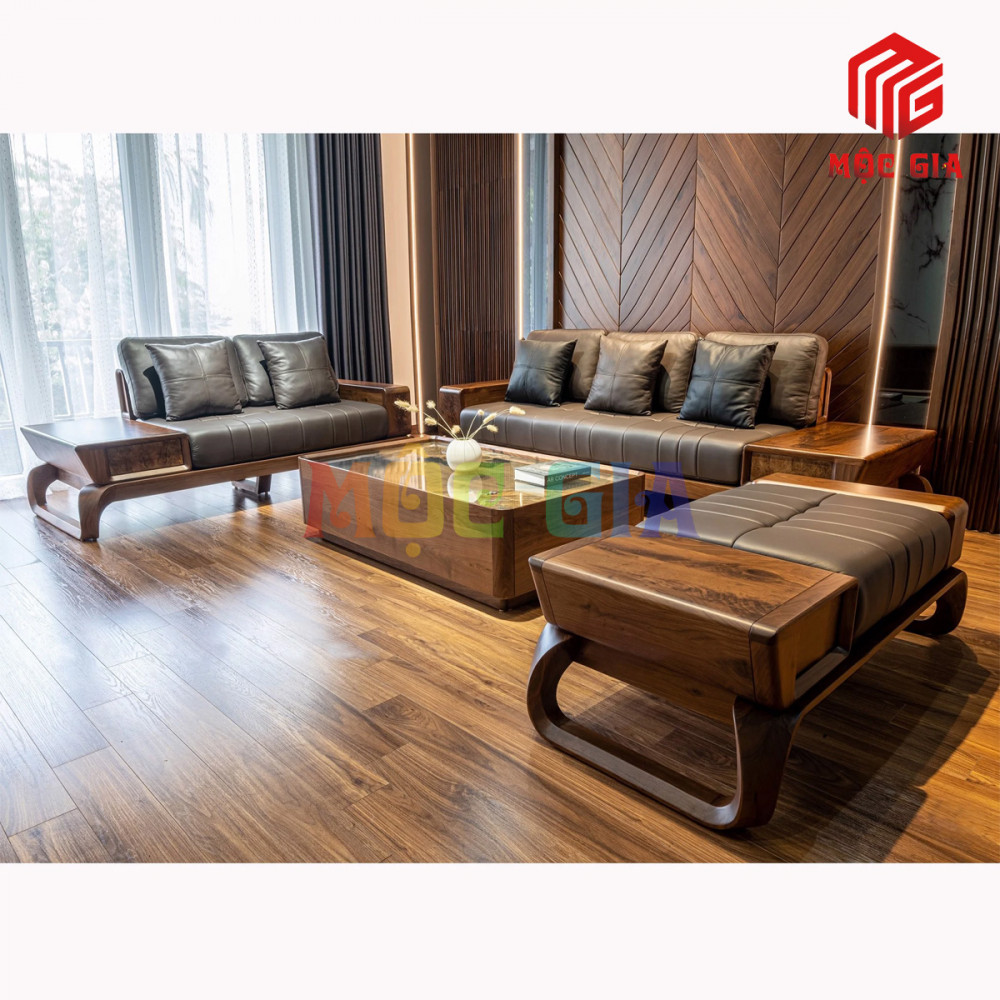 BỘ SOFA GỖ ÓC CHÓ GX-SOC 031