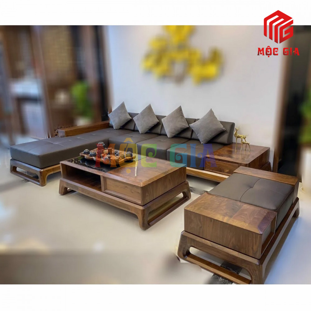 BỘ SOFA GỖ ÓC CHÓ GX-SOC 032