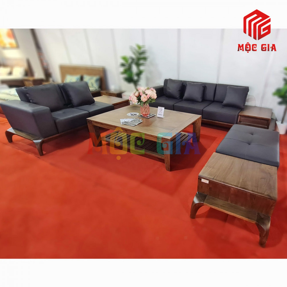 BỘ SOFA GỖ ÓC CHÓ GX-SOC 035