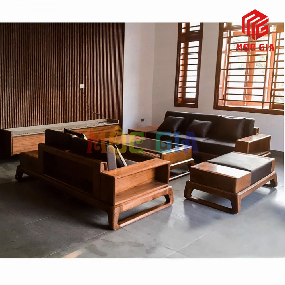 BỘ SOFA GỖ ÓC CHÓ GX-SOC 038