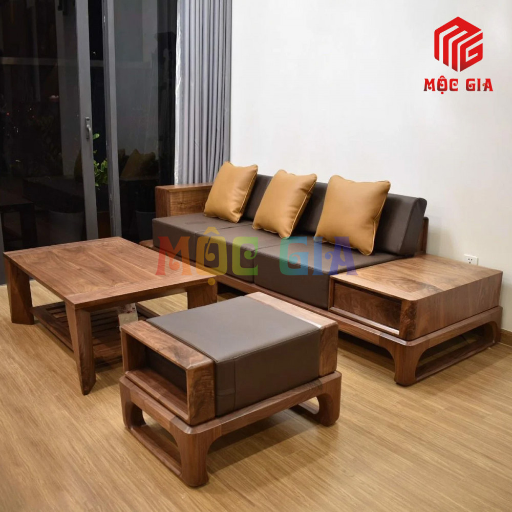 BỘ SOFA GỖ ÓC CHÓ GX-SOC 041