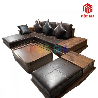 BỘ SOFA GỖ ÓC CHÓ GX-SOC 042