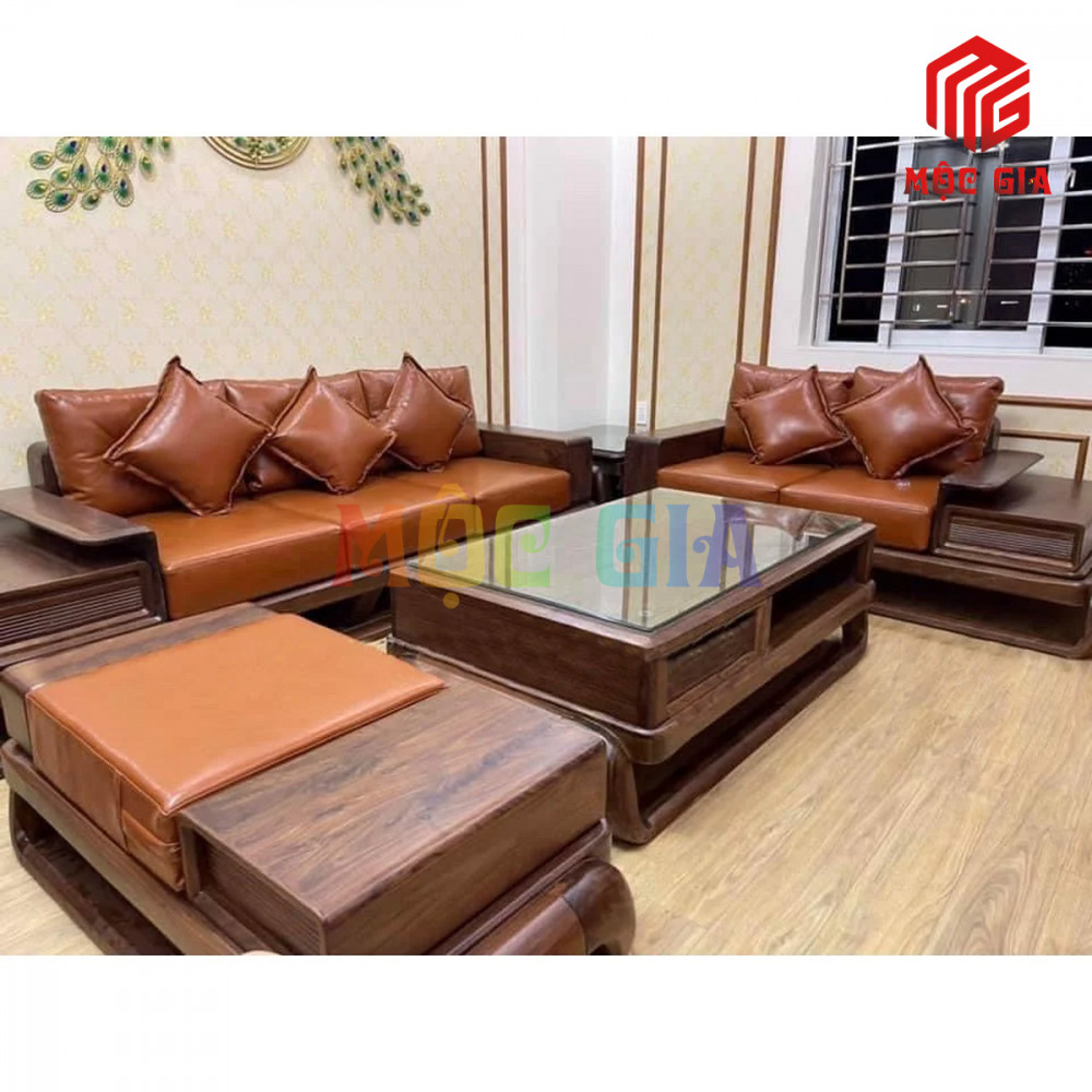BỘ SOFA GỖ ÓC CHÓ MG-SOC 043