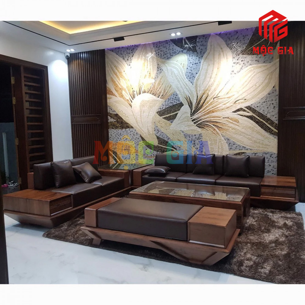 BỘ SOFA GỖ ÓC CHÓ GX-SOC 044