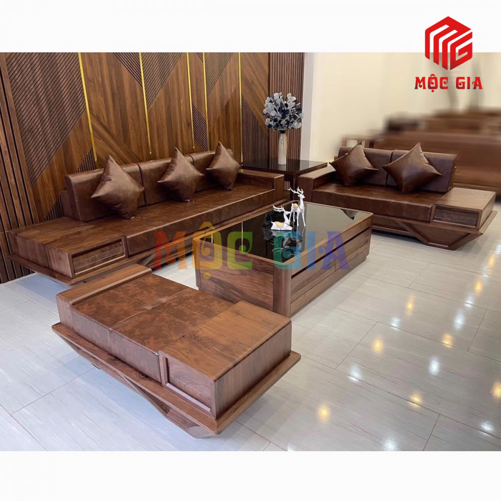 BỘ SOFA GỖ ÓC CHÓ GX-SOC 044