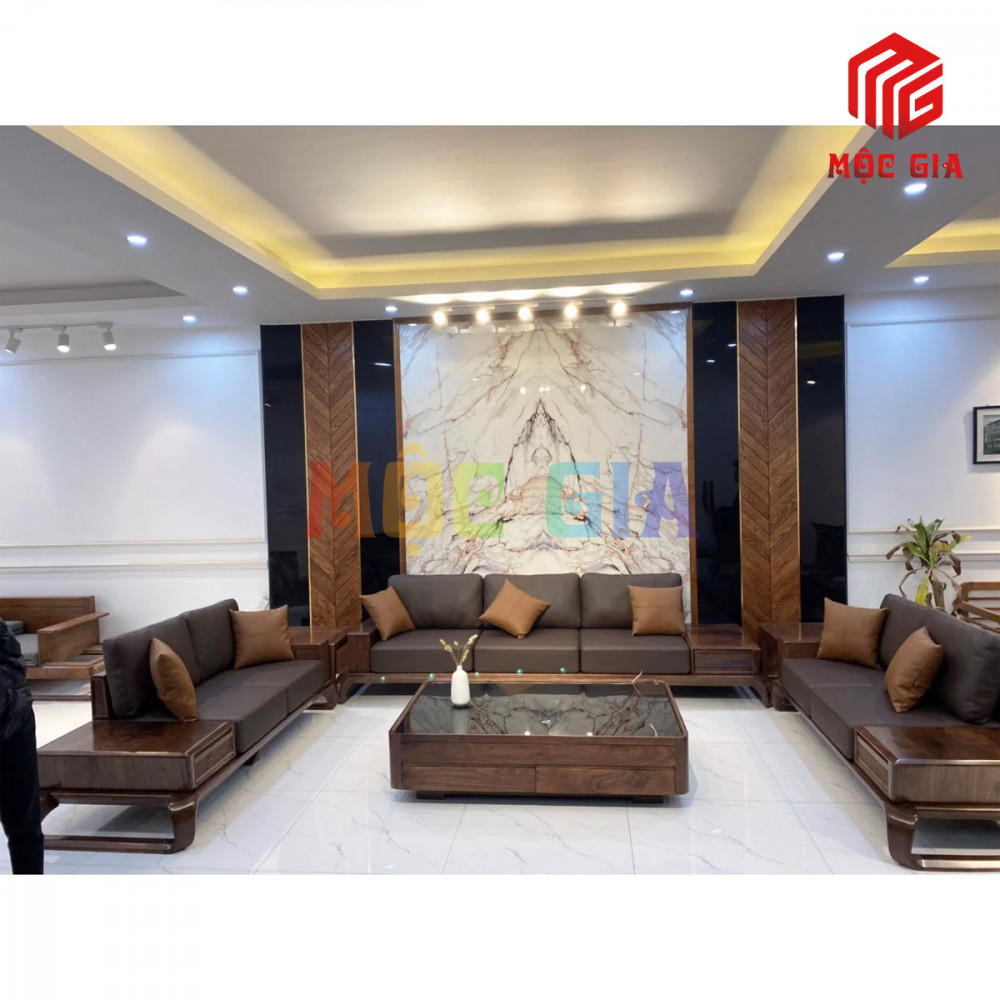 BỘ SOFA GỖ ÓC CHÓ GX-SOC 045