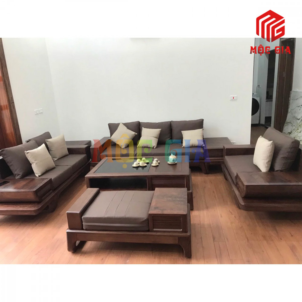 BỘ SOFA GỖ ÓC CHÓ GX-SOC 046-3