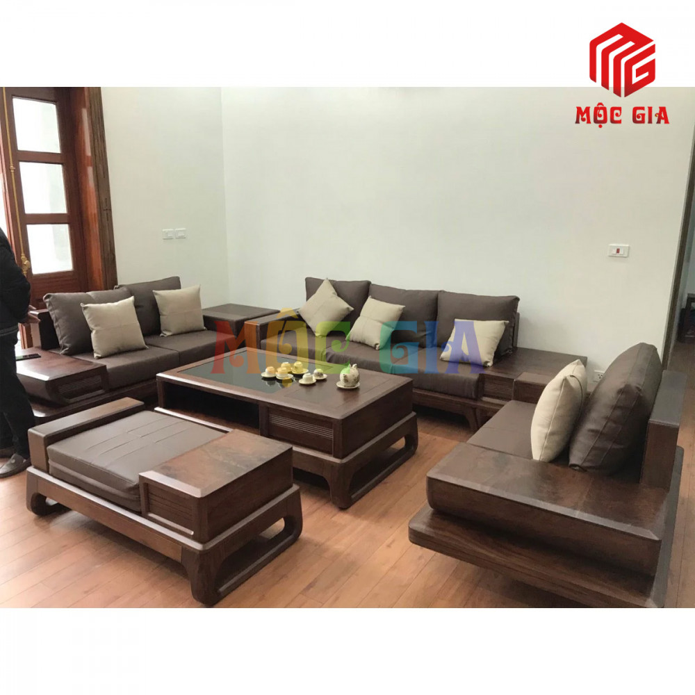 BỘ SOFA GỖ ÓC CHÓ GX-SOC 046