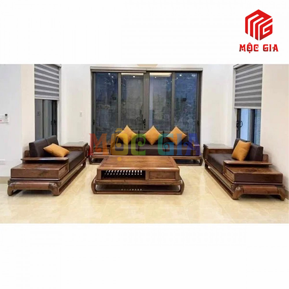BỘ SOFA GỖ ÓC CHÓ GX-SOC 049