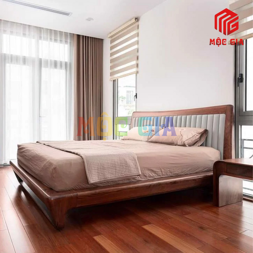 GIƯỜNG NGỦ GỖ ÓC CHÓ CAO CẤP GX-GOC001