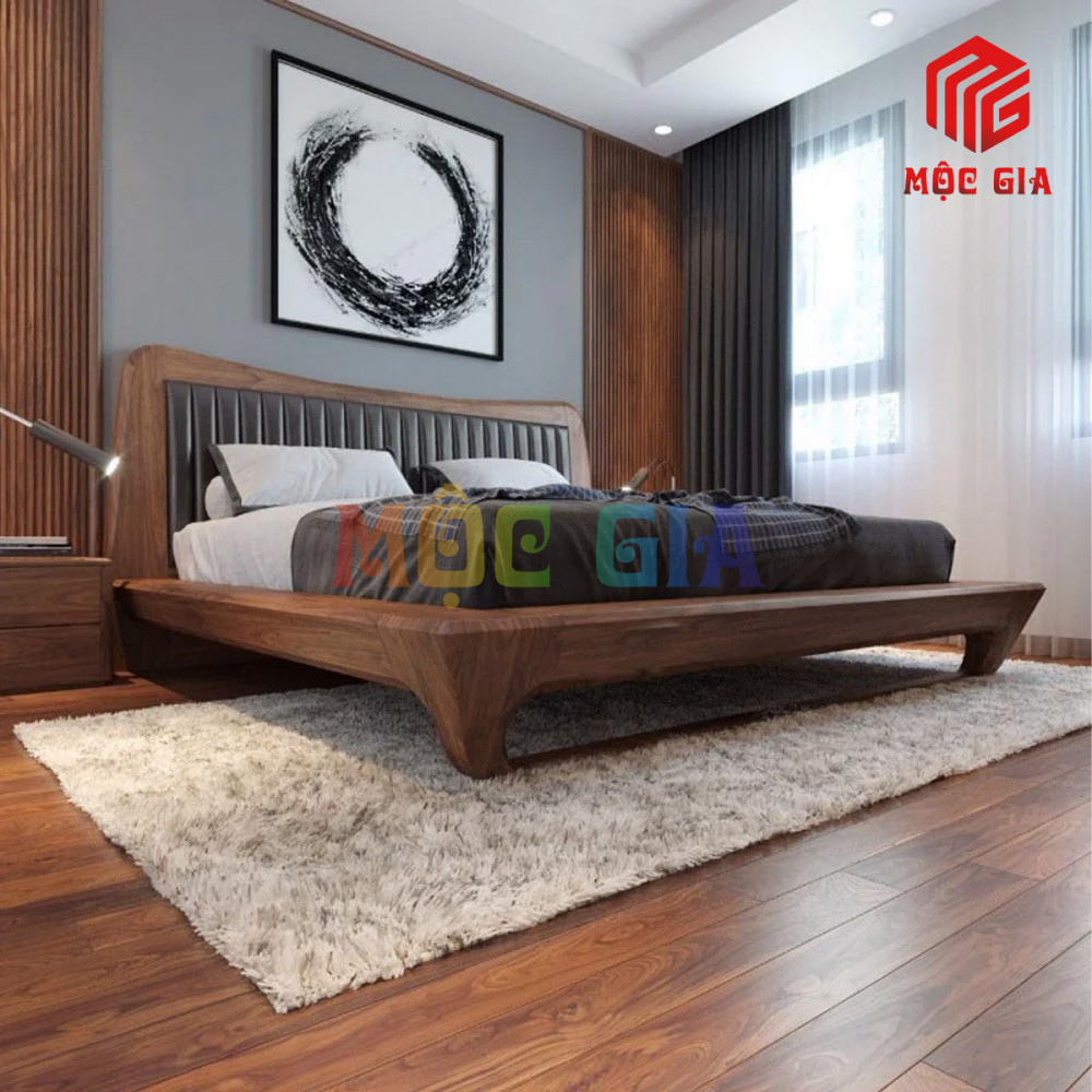 GIƯỜNG NGỦ GỖ ÓC CHÓ CAO CẤP GX-GOC002