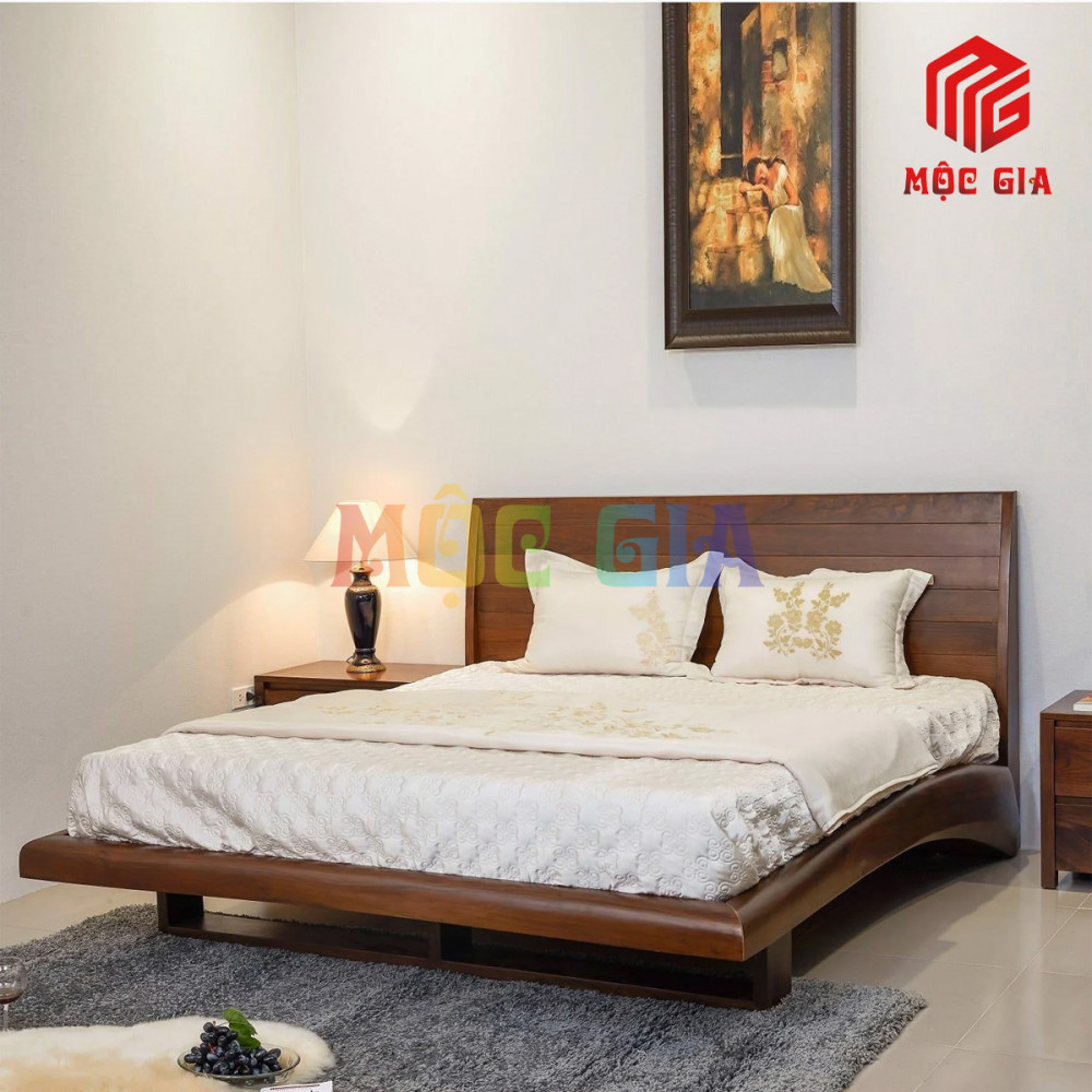 GIƯỜNG NGỦ GỖ ÓC CHÓ CAO CẤP GX-GOC008