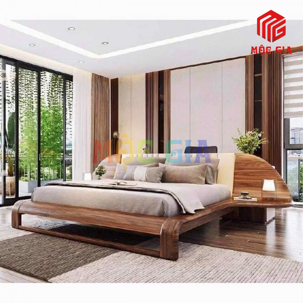 GIƯỜNG NGỦ GỖ ÓC CHÓ CAO CẤP GX-GOC010