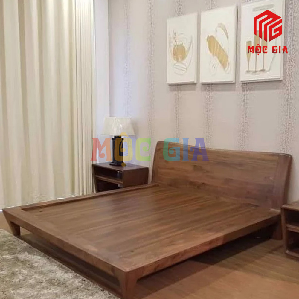 GIƯỜNG NGỦ GỖ ÓC CHÓ CAO CẤP GX-GOC012