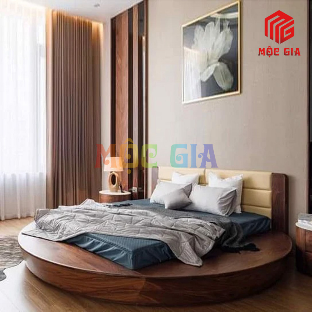 GIƯỜNG NGỦ GỖ ÓC CHÓ CAO CẤP GX-GOC014