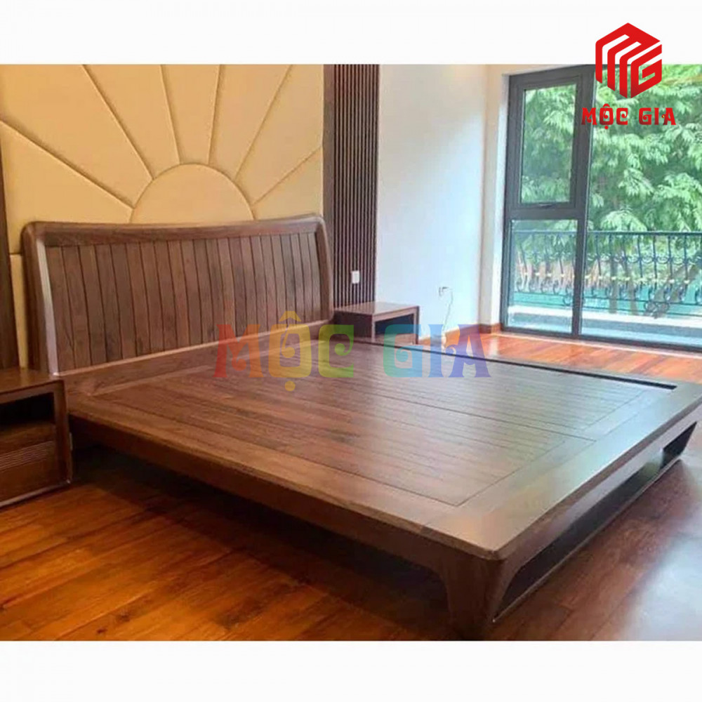 GIƯỜNG NGỦ GỖ ÓC CHÓ CAO CẤP GX-GOC016