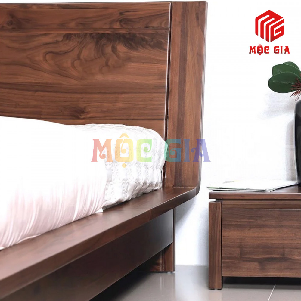 GIƯỜNG NGỦ GỖ ÓC CHÓ CAO CẤP GX-GOC022