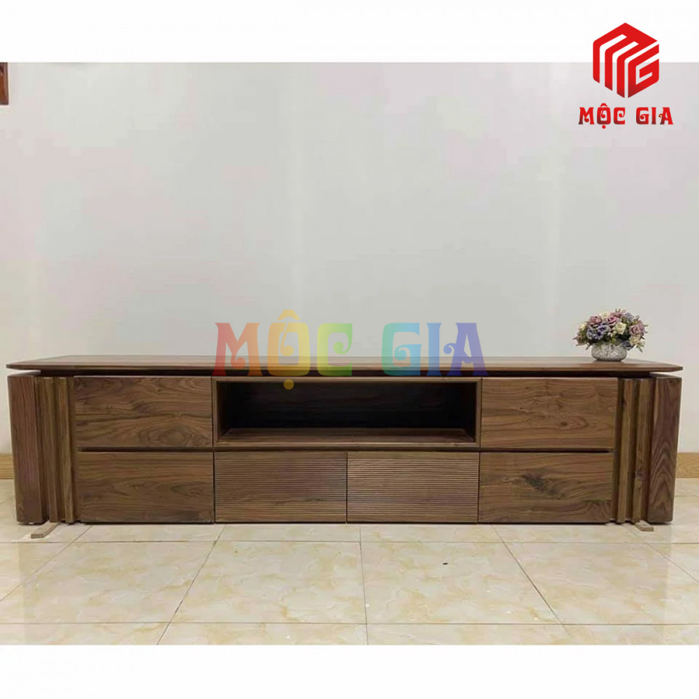 KỆ TI VI GỖ ÓC CHÓ MG-KOC 002-1