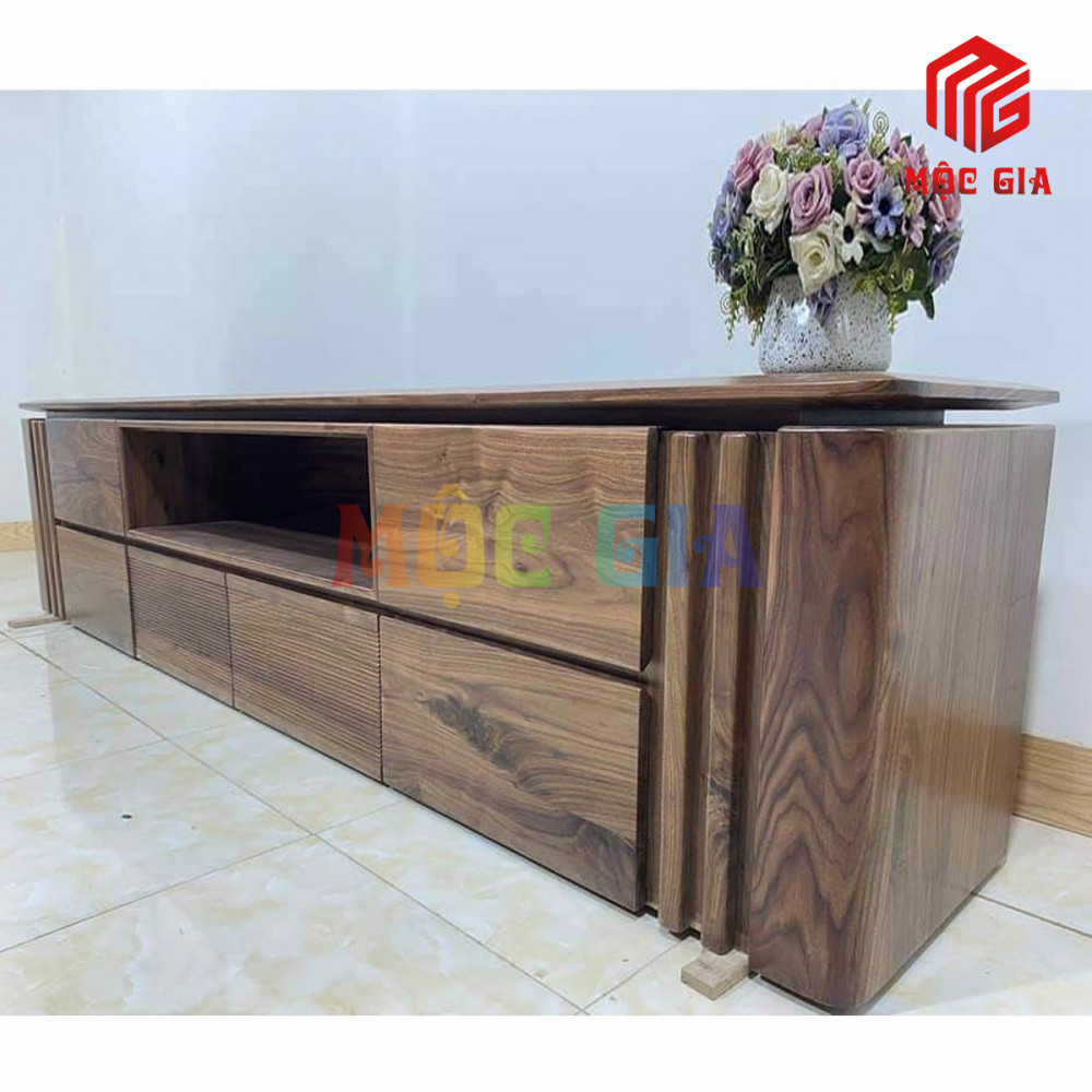 KỆ TI VI GỖ ÓC CHÓ MG-KOC 002-1