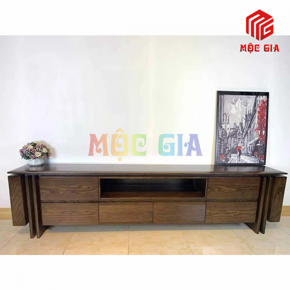 KỆ TI VI GỖ ÓC CHÓ MG-KOC 004