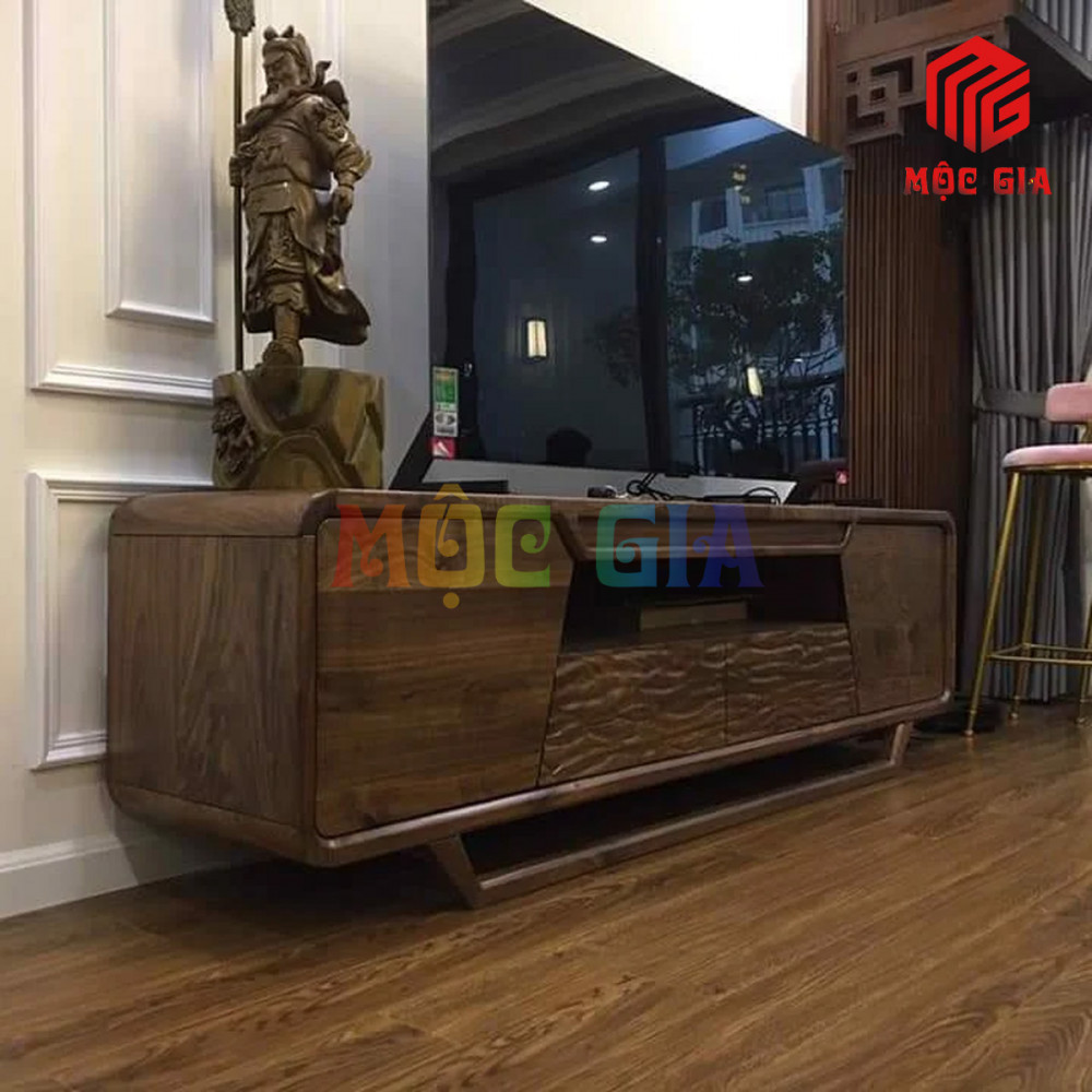 KỆ TI VI GỖ ÓC CHÓ MG-KOC 006