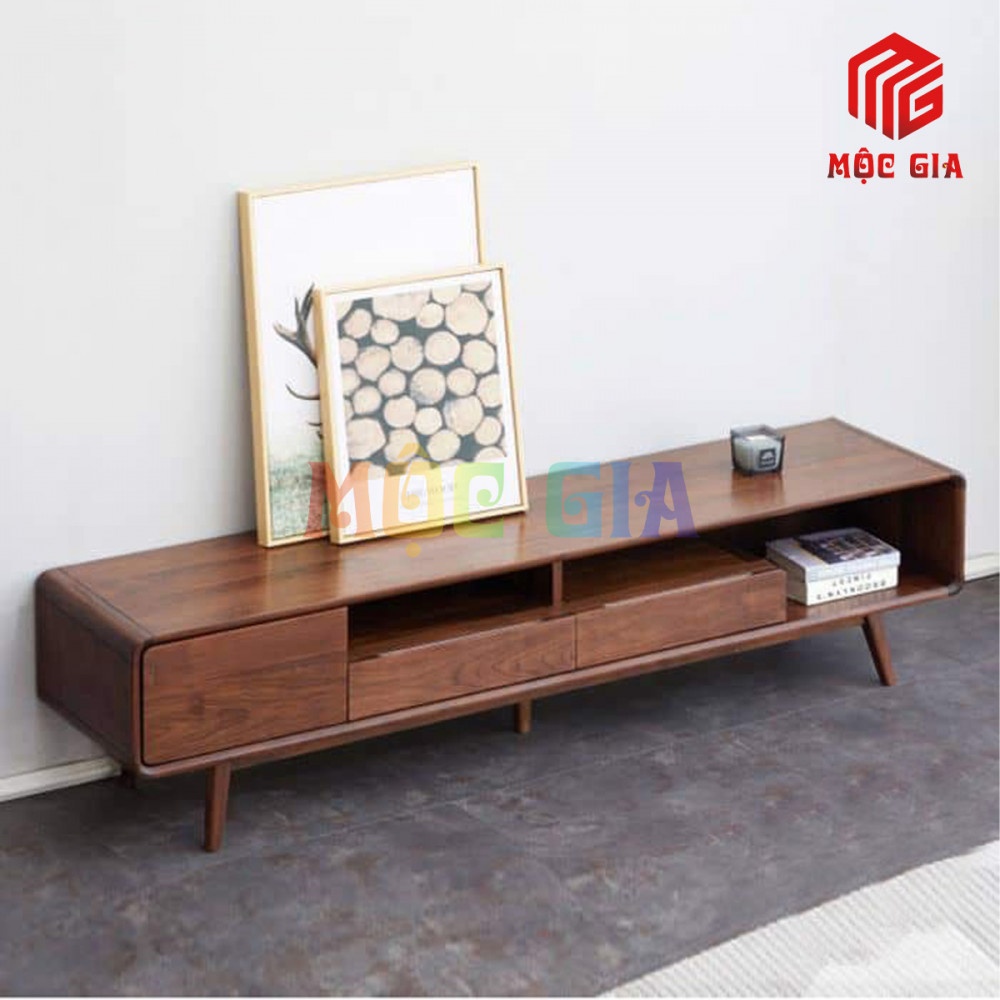 KỆ TI VI GỖ ÓC CHÓ MG-KOC 009