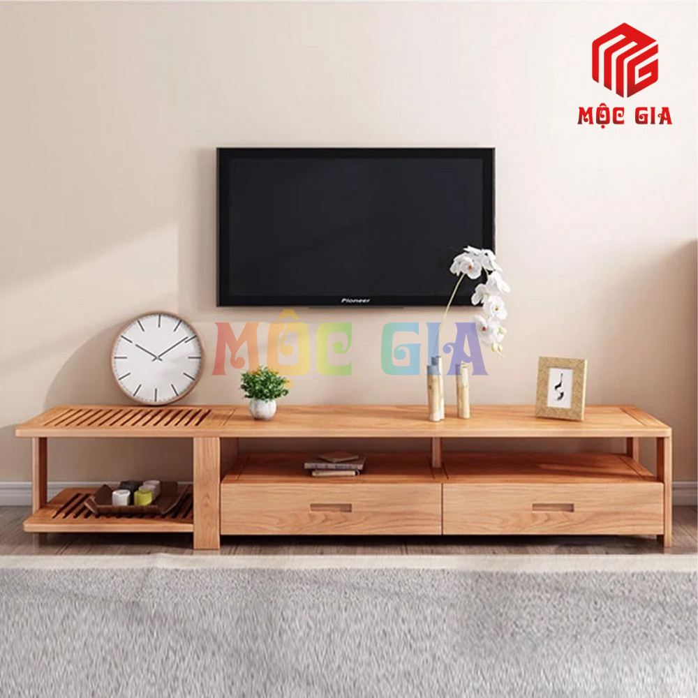 KỆ TI VI GỖ SỒI NGA MG-KTV 005