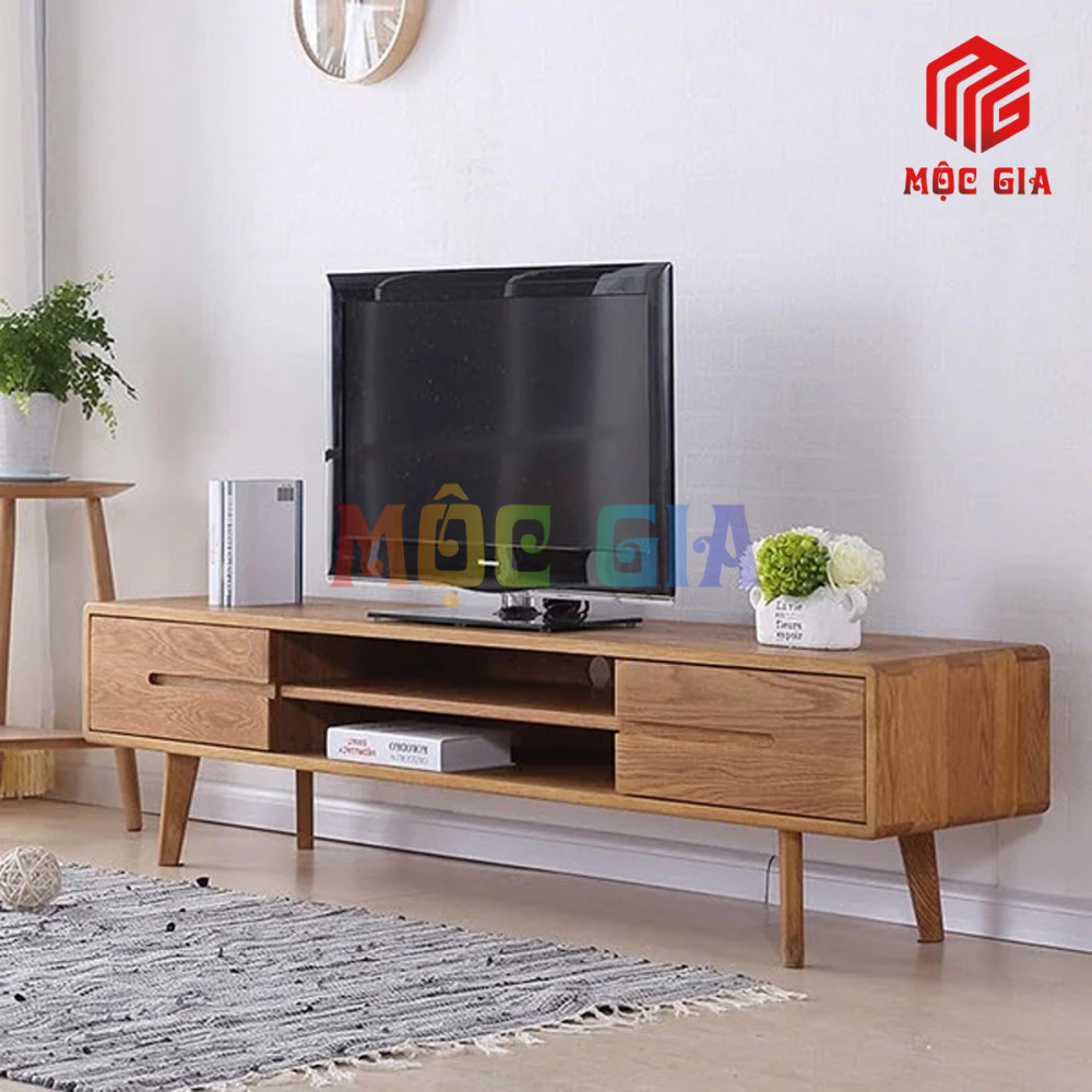 KỆ TI VI GỖ SỒI NGA MG-KTV 007