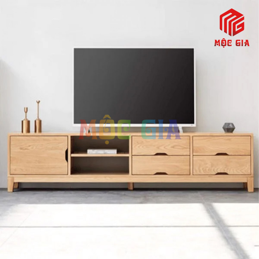 KỆ TI VI GỖ SỒI NGA MG-KTV 008