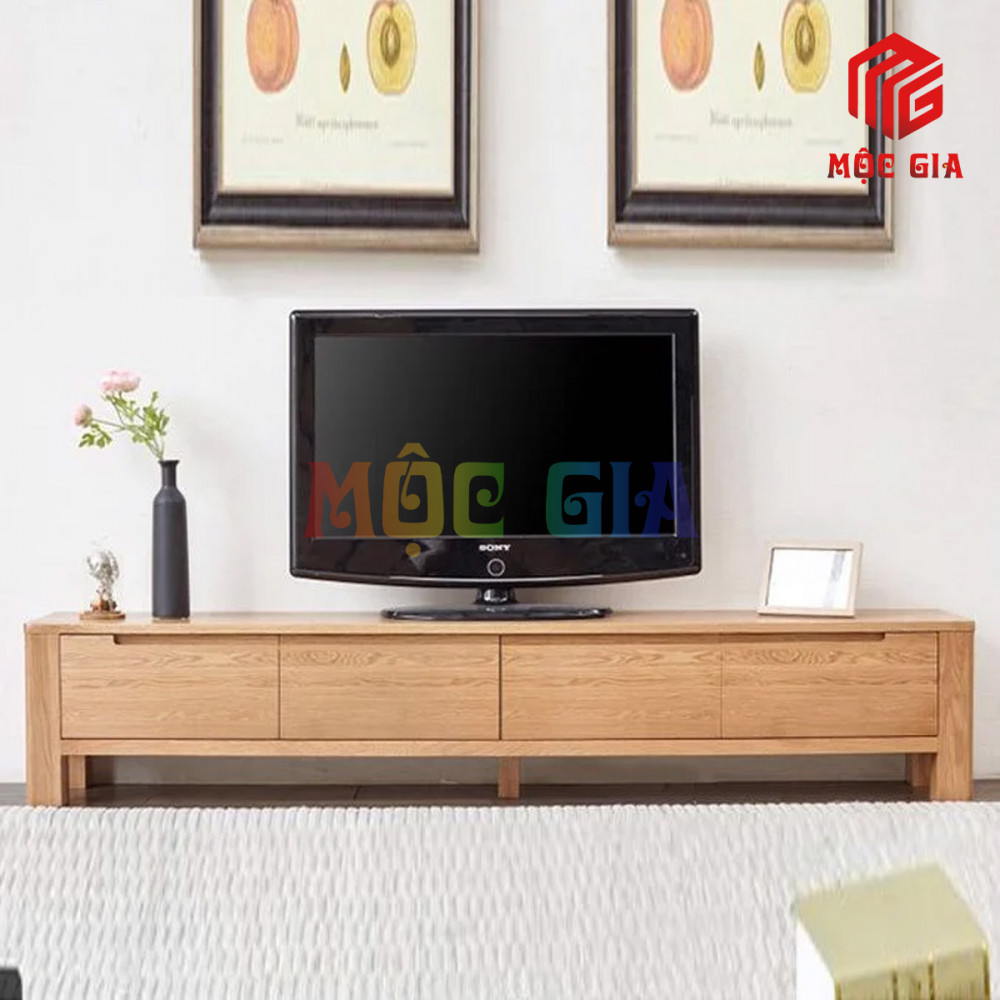KỆ TI VI GỖ SỒI NGA MG-KTV 017