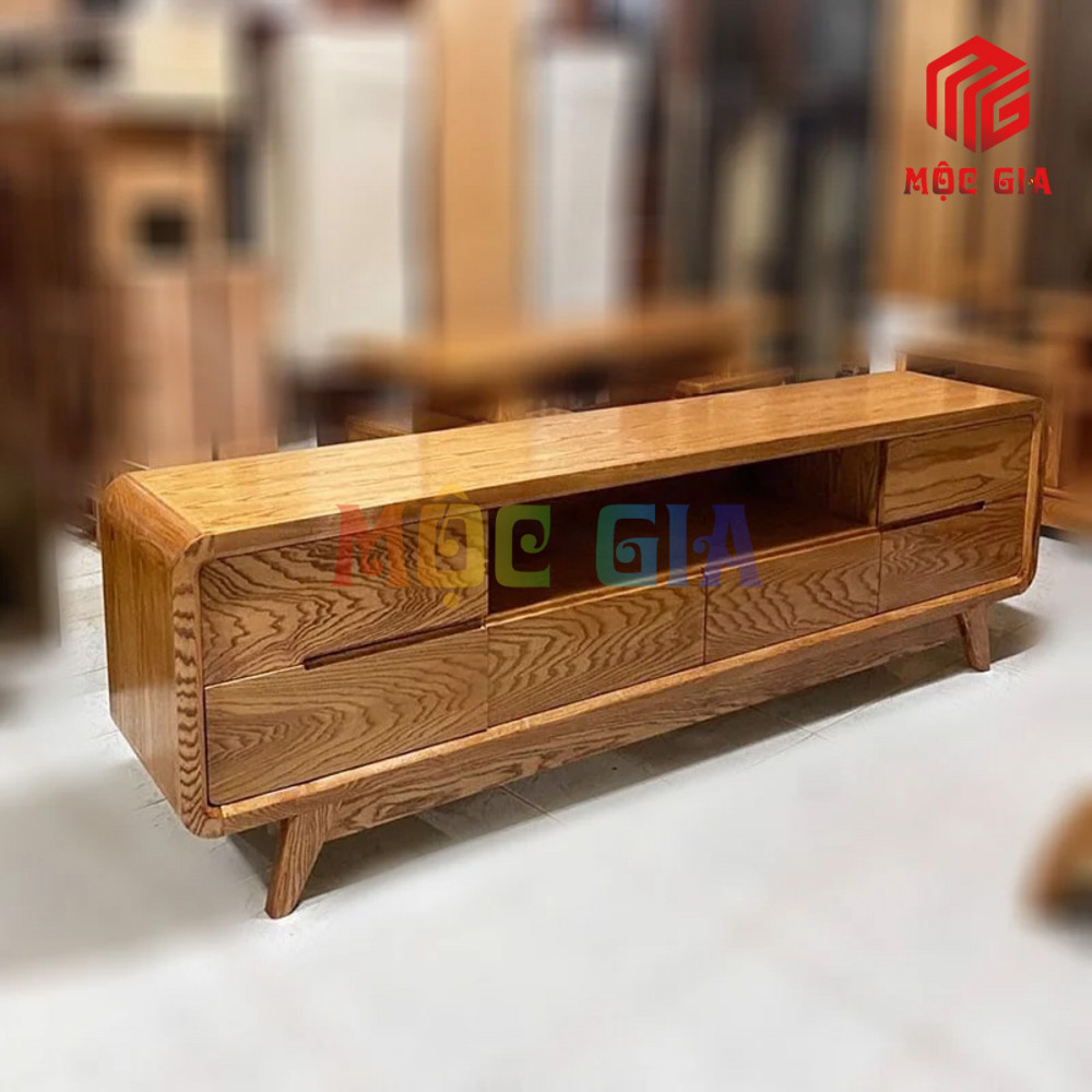 KỆ TI VI GỖ SỒI NGA MG-KTV 021