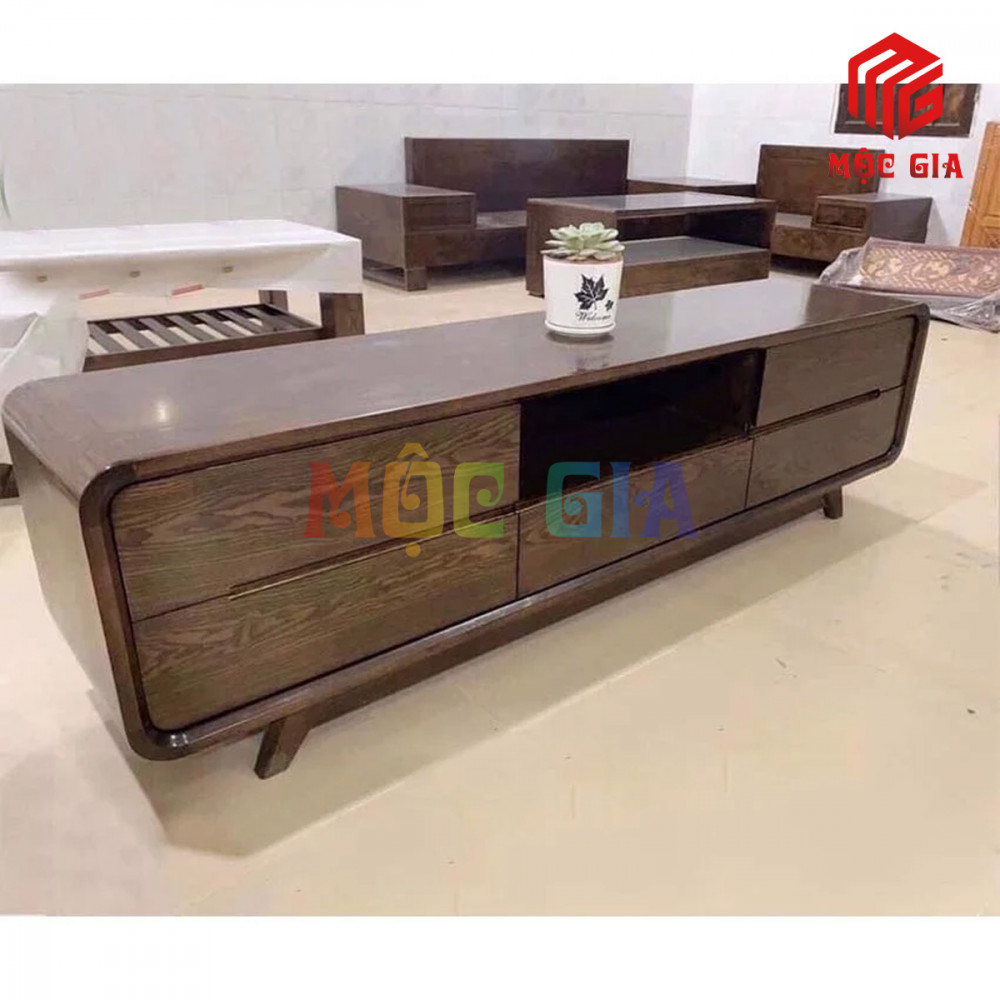 KỆ TI VI GỖ SỒI NGA MG-KTV 022
