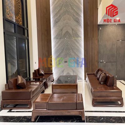 BỘ SOFA GỖ ÓC CHÓ GX-SOC 048-3