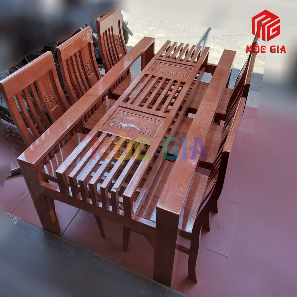 Bàn ăn gỗ tự nhiên giá rẻ MG - BAR 002