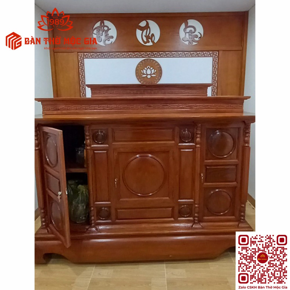 Bàn thờ gia tiên không gian thờ biệt thự BT – 82
